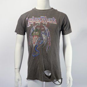 Judas Priest Original Vintage 1991 Painkiller Thrashed Tour T-Shirt Metal Size L